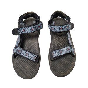 Teva Women's Sport Hiking outdoor Sandals Size 9 Blue Pattern Adjustable Straps